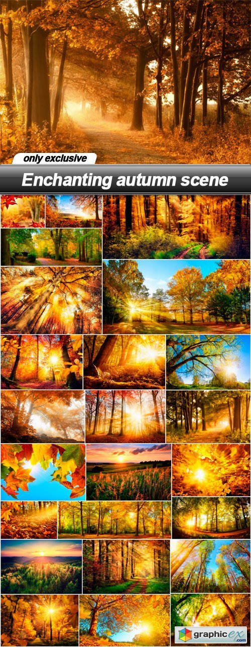 Enchanting autumn scene - 25 UHQ JPEG