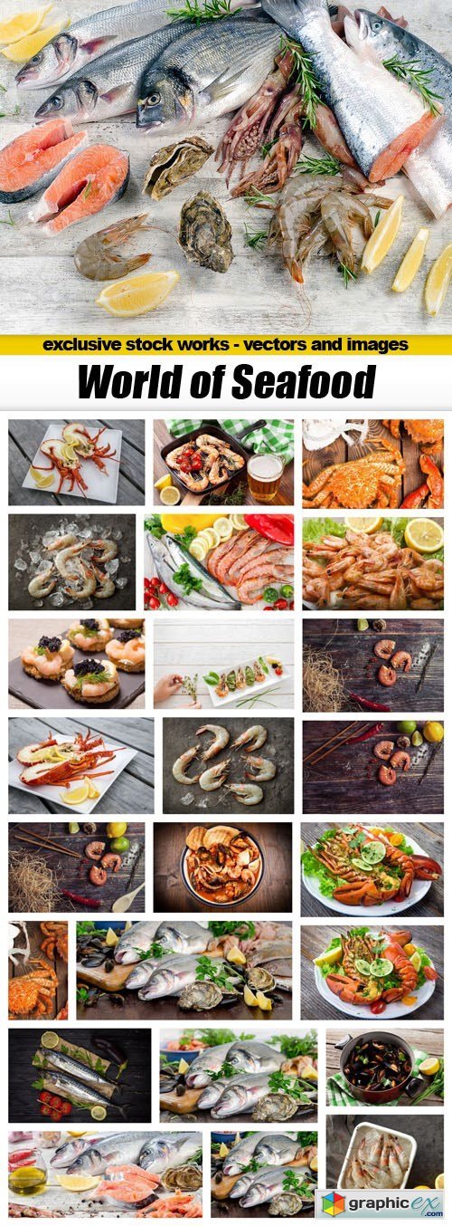 World of Seafood - 25xUHQ JPEG