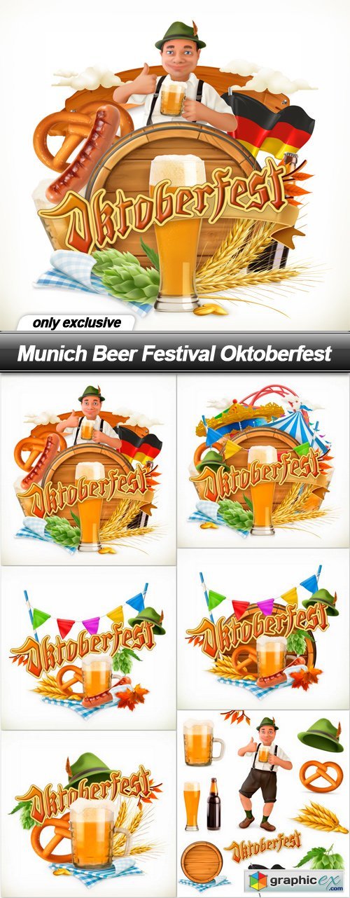 Munich Beer Festival Oktoberfest - 6 EPS
