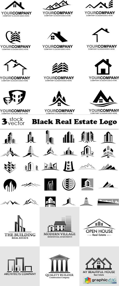 Black Real Estate Logo
