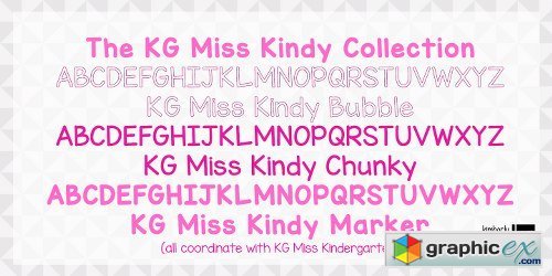 KG Miss Kindy Collection Font Family - 2 Fonts