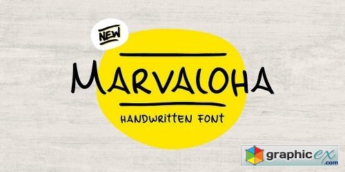 Marvaloha Font Family - 4 Fonts