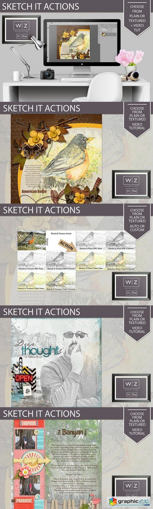 Sketch It Actions