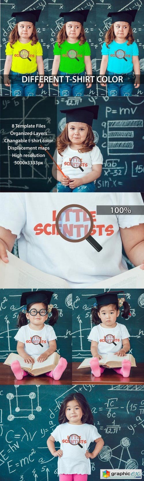 Little Scientists T-Shirt Mock-Up