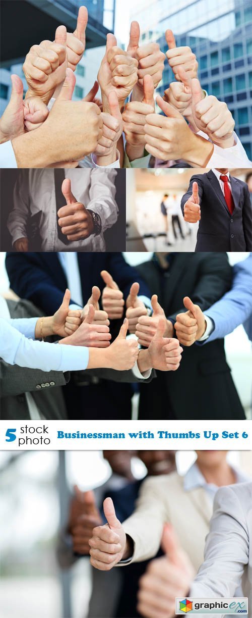 Businessman with Thumbs Up Set 6