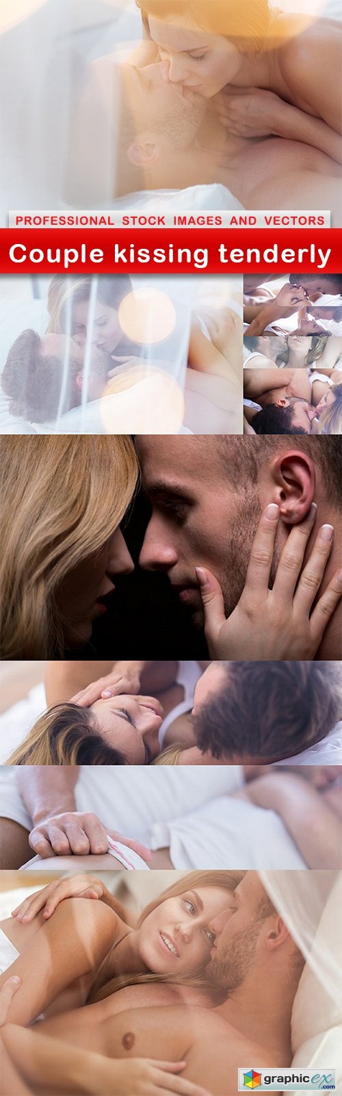 Couple kissing tenderly - 10 UHQ JPEG