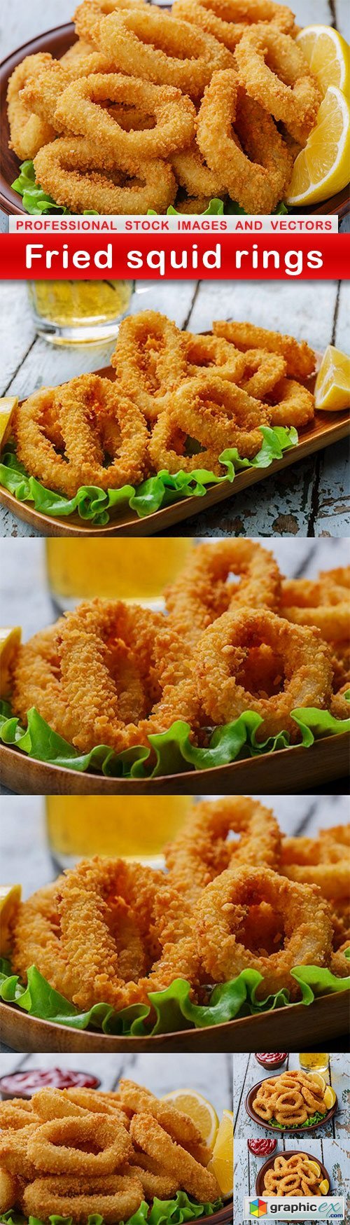 Fried squid rings - 7 UHQ JPEG