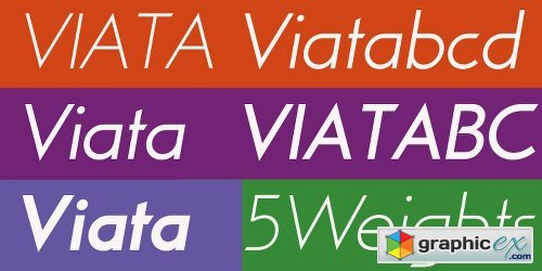 Viata Family Font - 10 Fonts