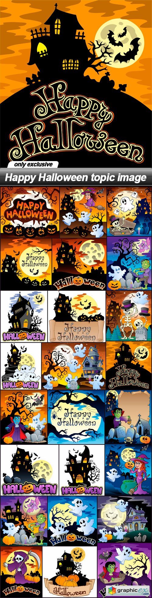 Happy Halloween topic image - 24 EPS
