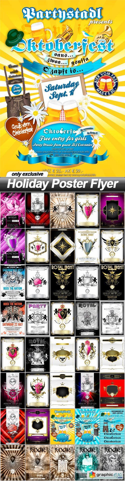 Holiday Poster Flyer - 40 EPS