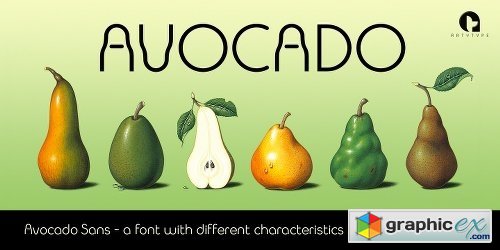 Avocado Sans Fonts - 2 Fonts
