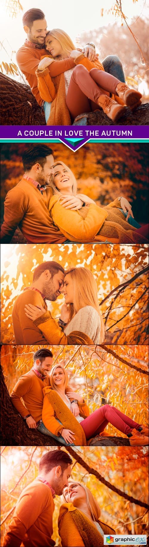 A couple in love the autumn 5X JPEG