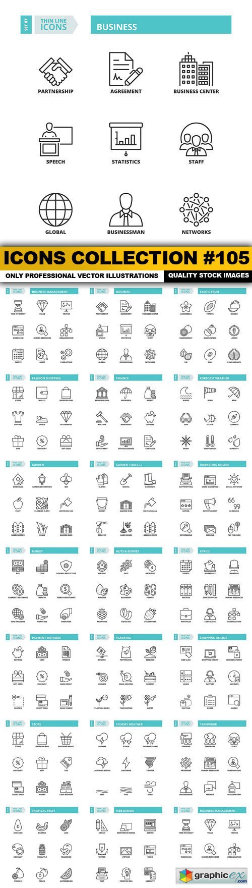Icons Collection #105 - 20 Vector