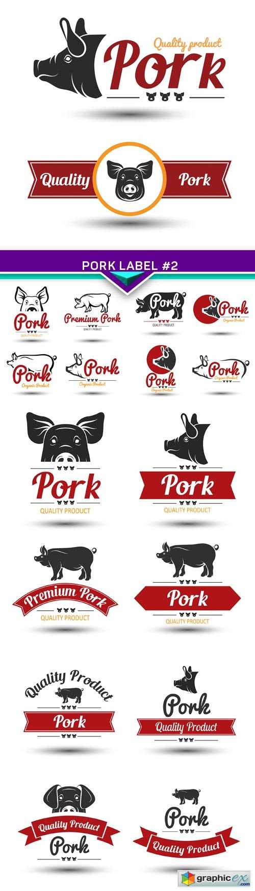 Pork label #2 5X EPS