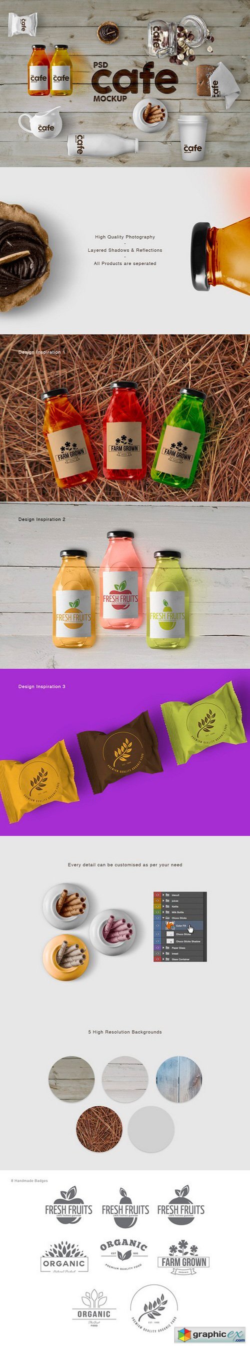 Cafe Branding & Packaging Mockup