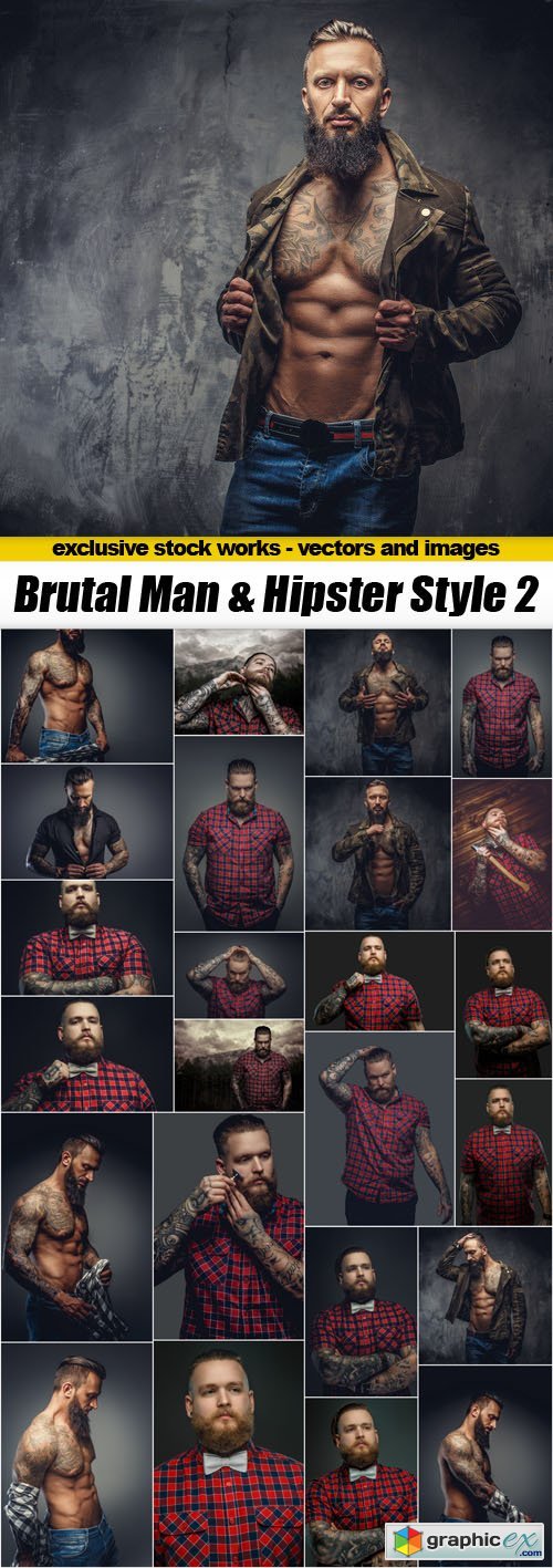 Brutal Man & Hipster Style 2 - 25xUHQ JPEG