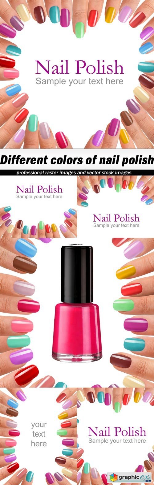 Different colors of nail polish - 5 UHQ JPEG