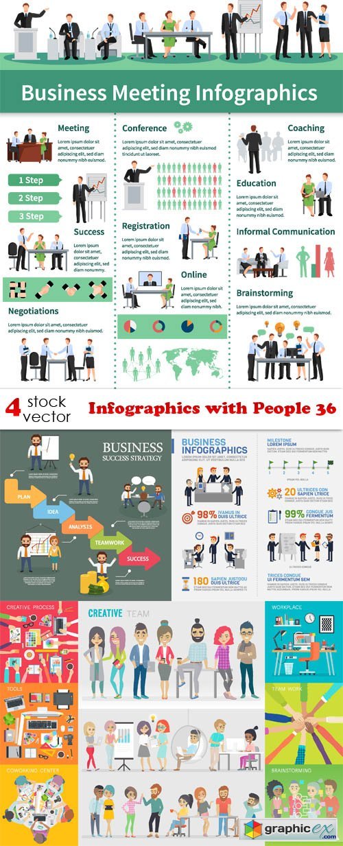 Infographics with People 36