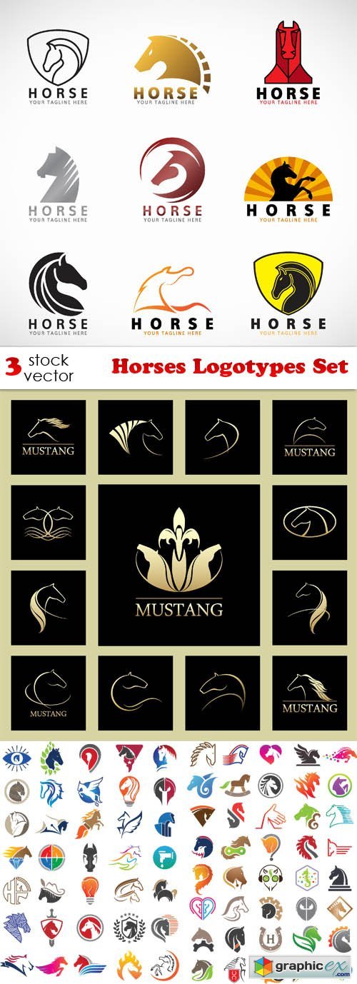 Horses Logotypes Set