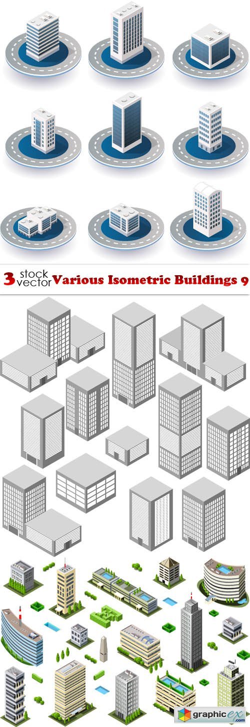 Various Isometric Buildings 9
