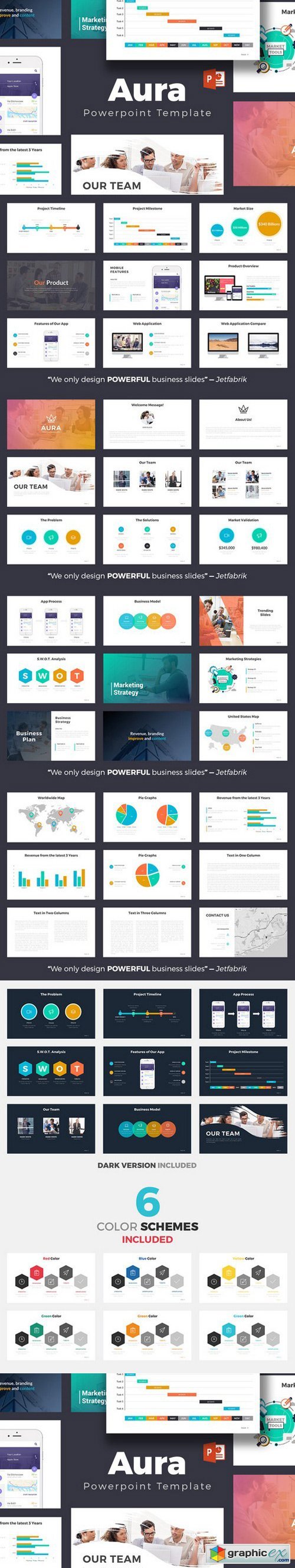 Aura Powerpoint Template Free Download