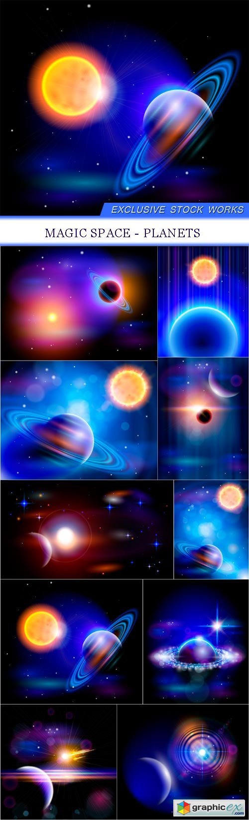Magic Space - planets 10X JPEG