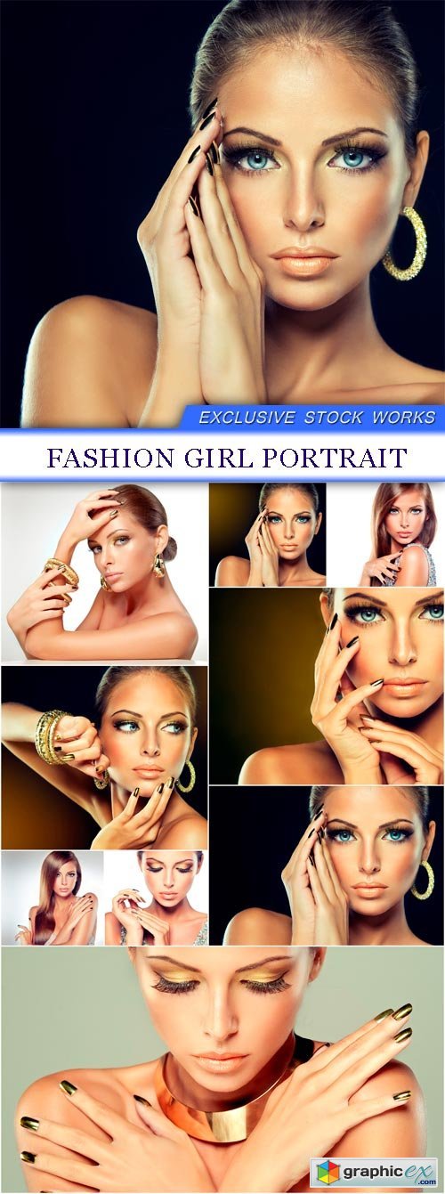 Fashion Girl Portrait 9X JPEG