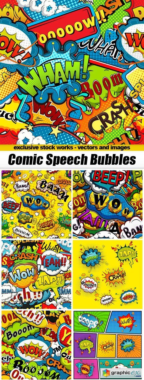 Comic Speech Bubbles - 12xEPS