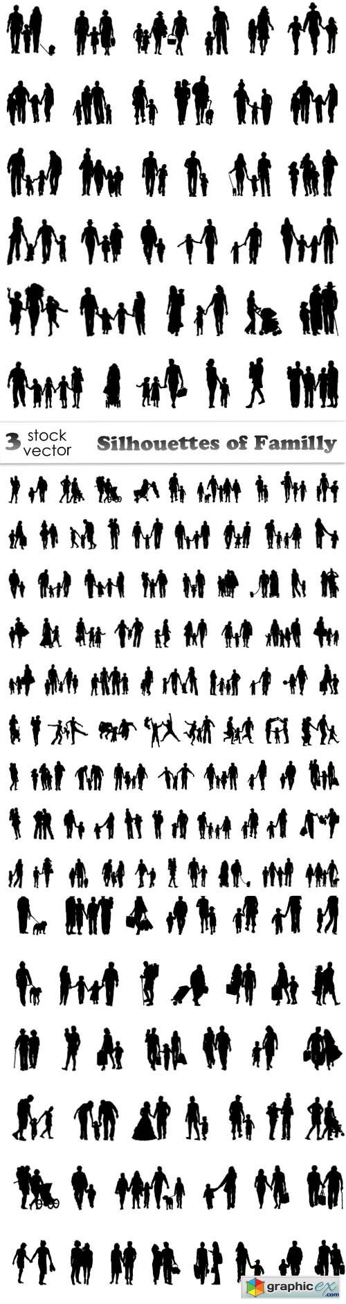 Silhouettes of Familly