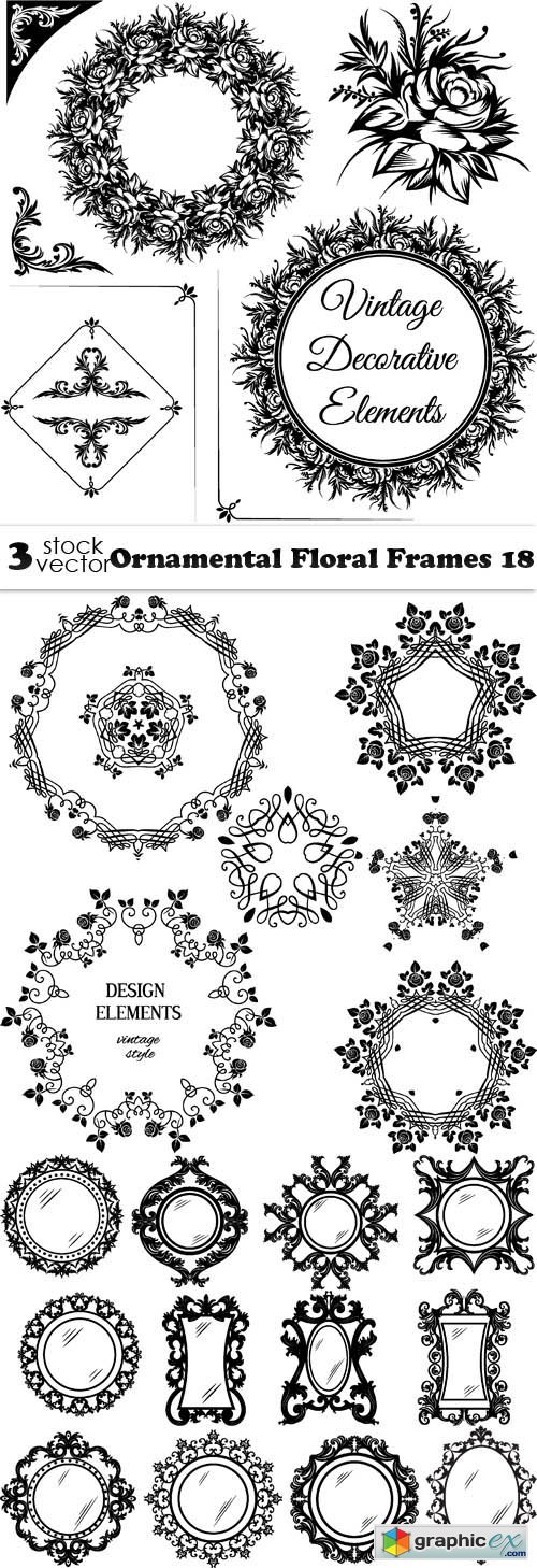 Ornamental Floral Frames 18