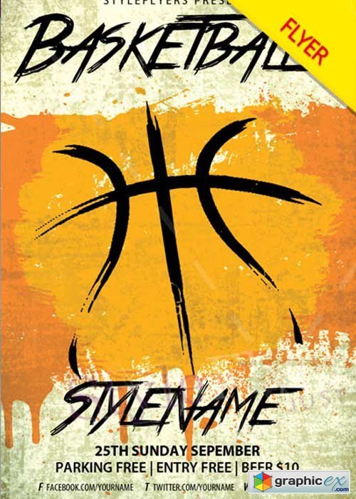 Basketball V10 PSD Flyer Template