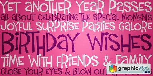 Birthday Wish PB Font