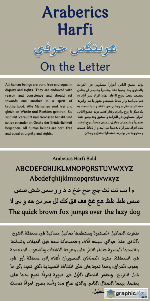 Arabetics Harfi Font Family