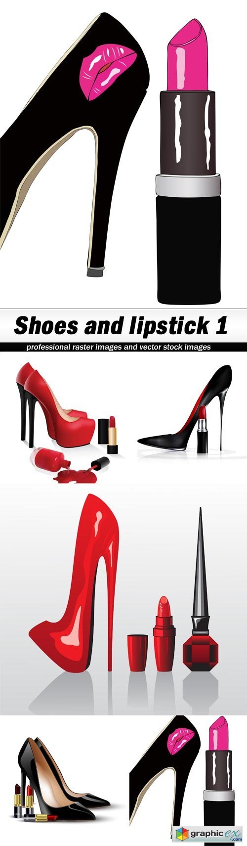 Shoes and lipstick 1 - 5 EPS
