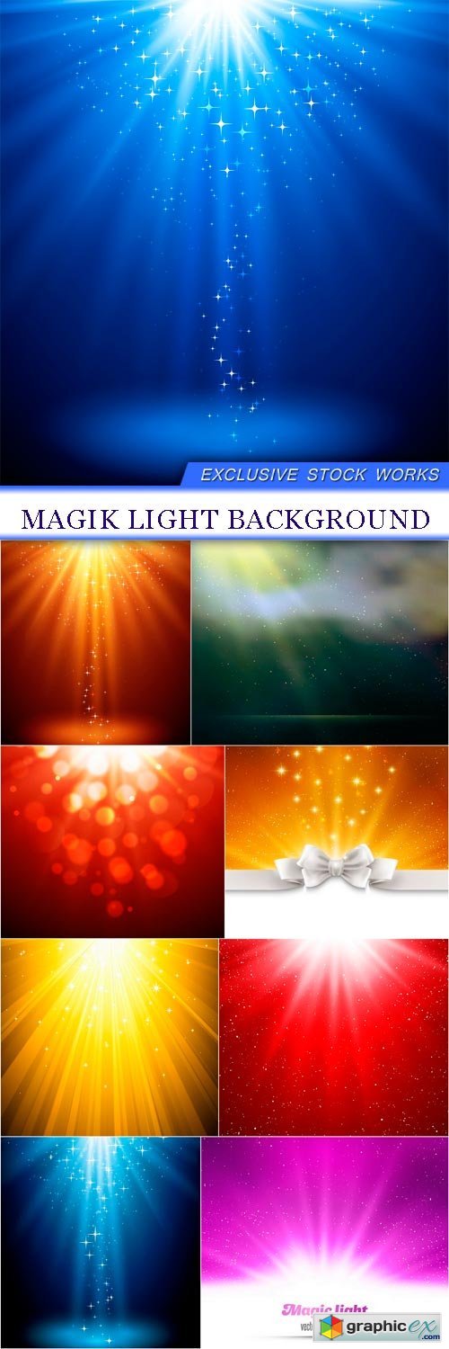 Magik light background 9X EPS