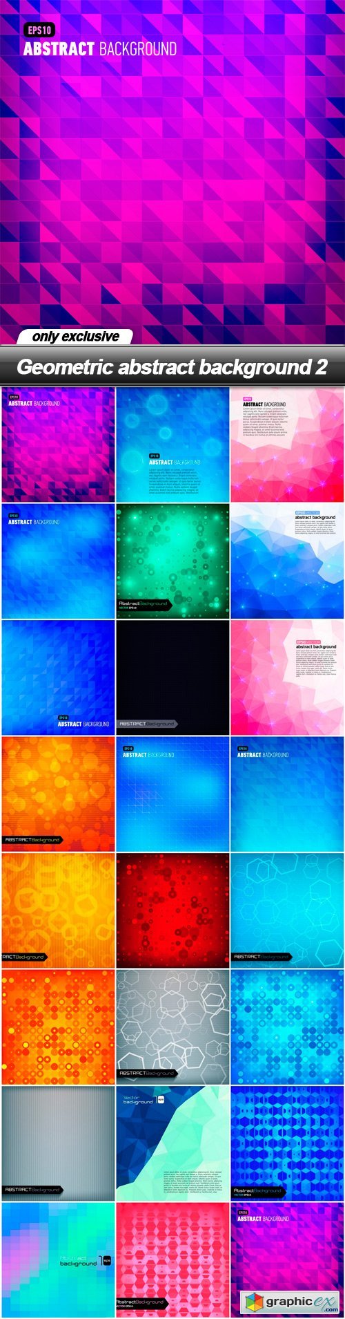 Geometric abstract background 2 - 23 EPS