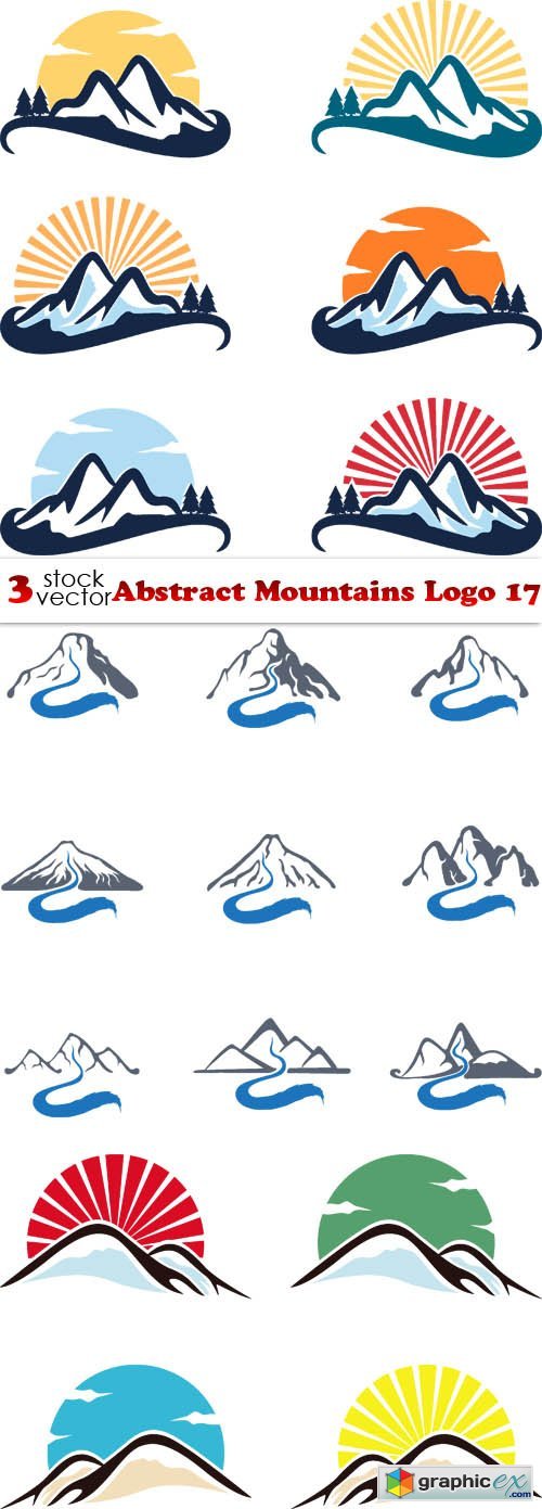 Abstract Mountains Logo 17