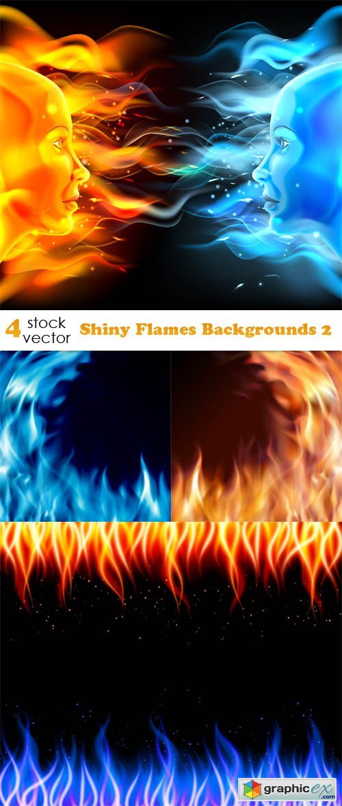 Shiny Flames Backgrounds 2