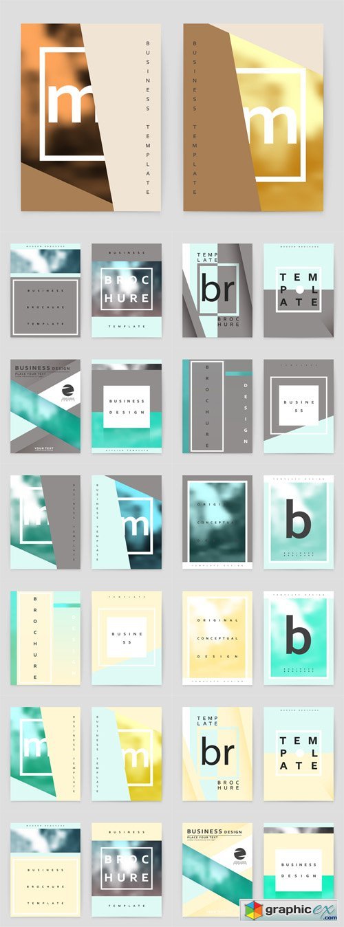 Layout Design Templates, Annual Report Brochure