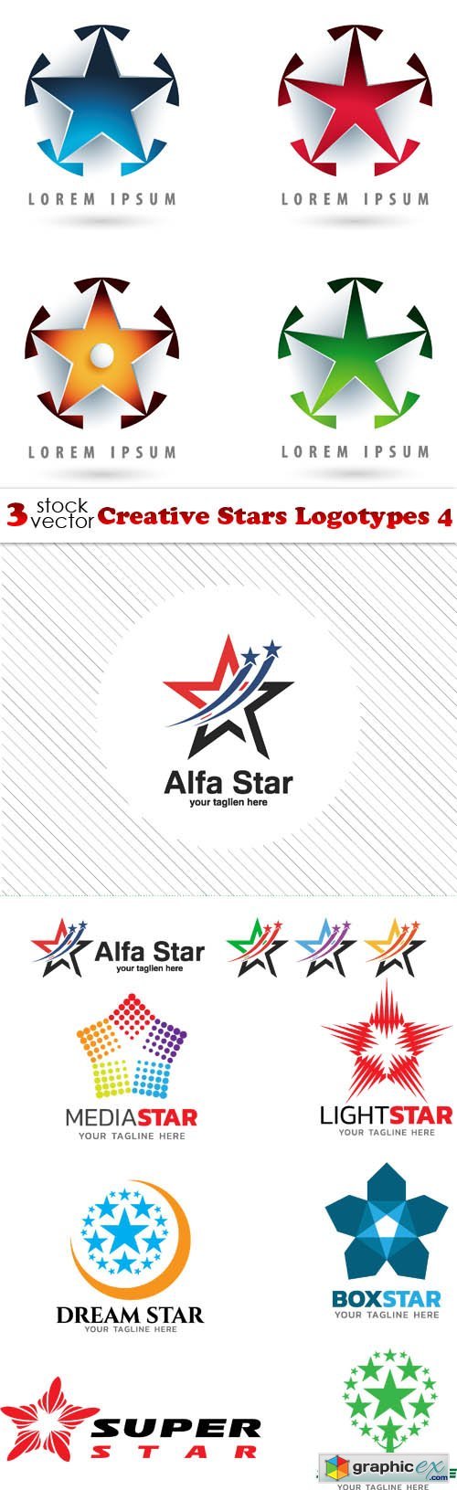 Creative Stars Logotypes 4