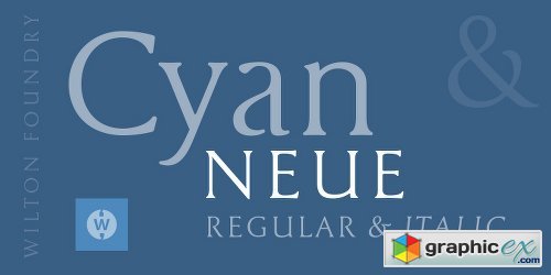 Cyan Neue Font Family - 2 Fonts