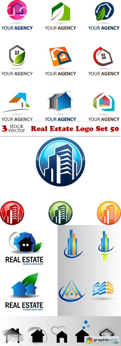 Real Estate Logo Set 50