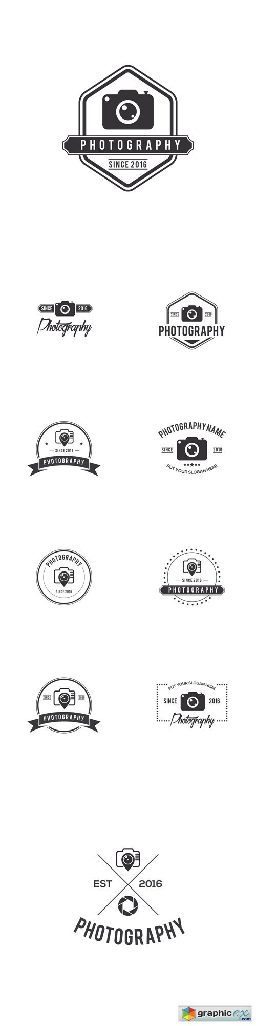 Photography Badges Creative Logo Design