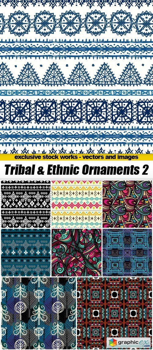 Tribal & Ethnic Ornaments 2 - 20xEPS
