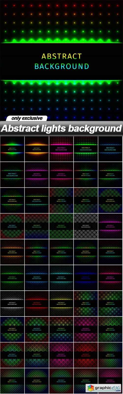 Abstract lights background - 50 EPS