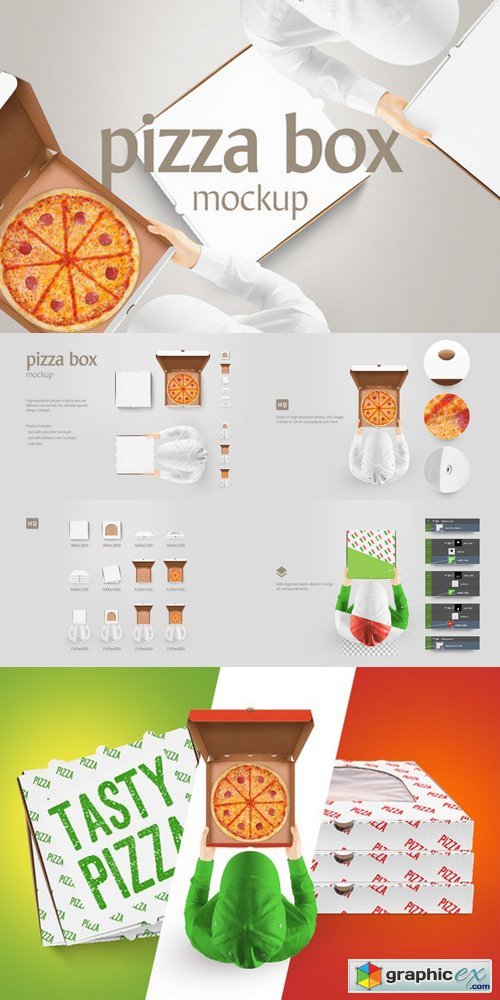 Pizza box mockup 900484