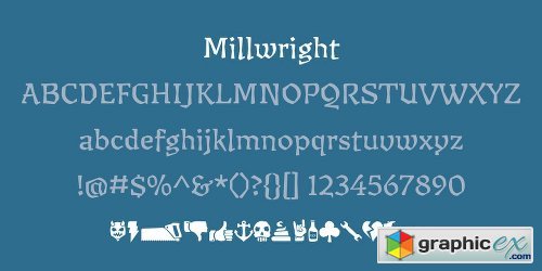 Millwright Font Family - 4 Fonts