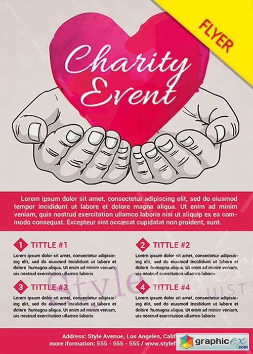 Charity Event PSD V12 Flyer Template