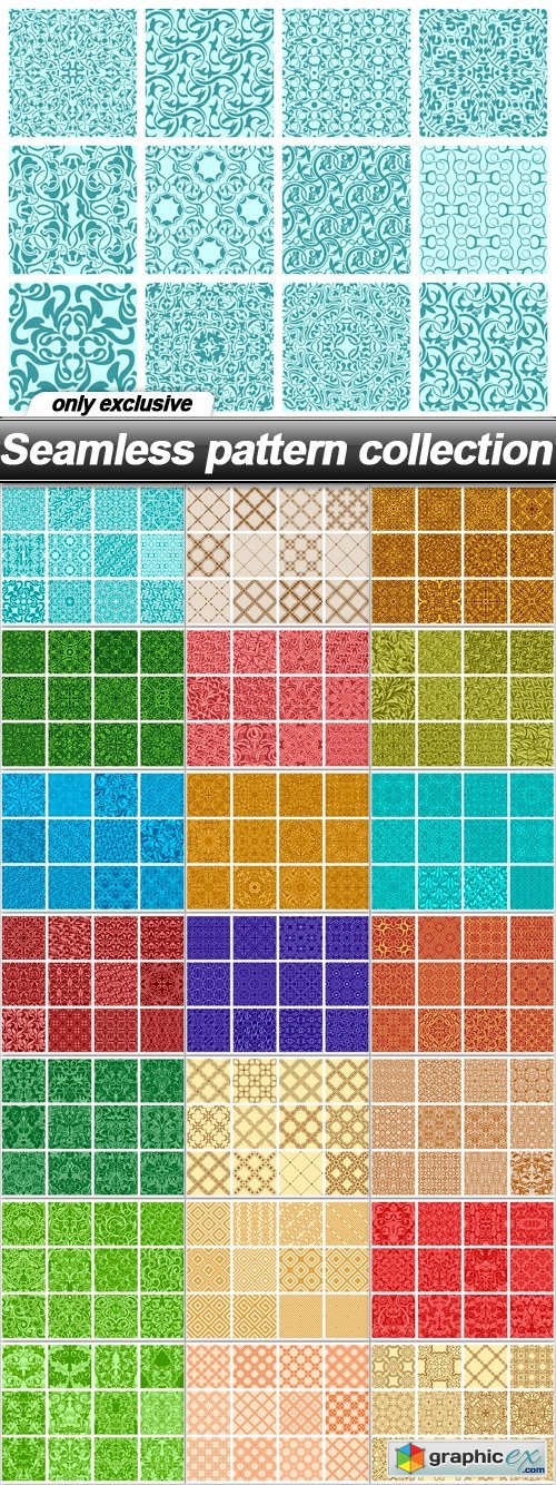 Seamless pattern collection - 21 EPS