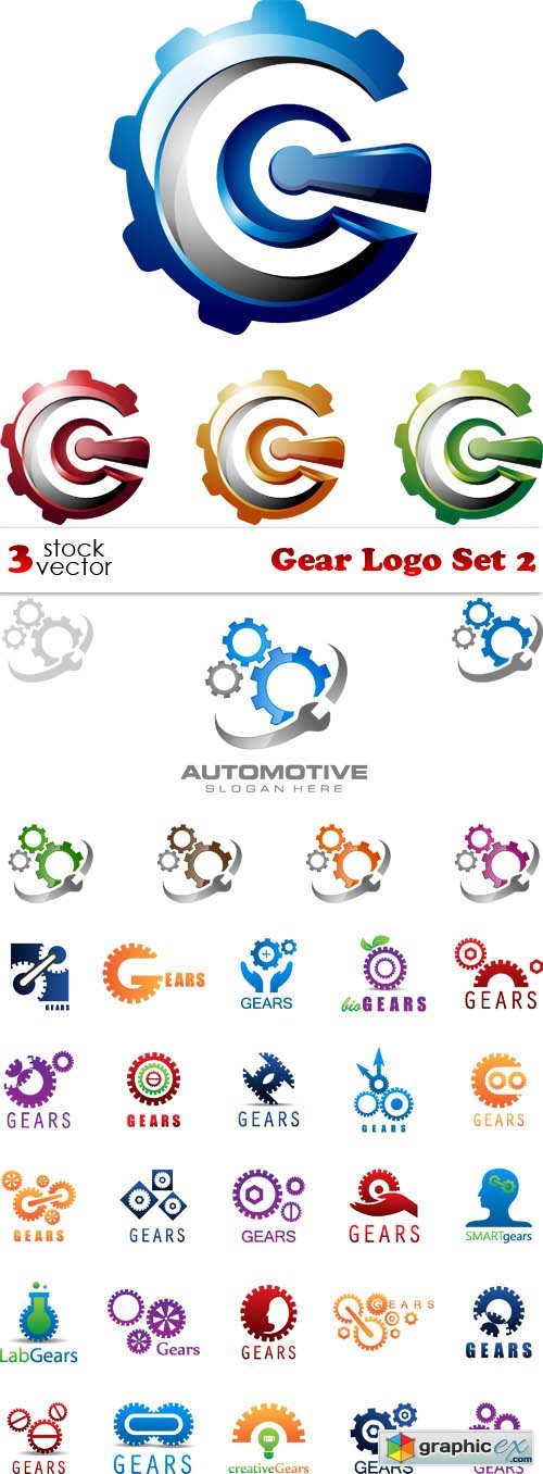 Gear Logo Set 2